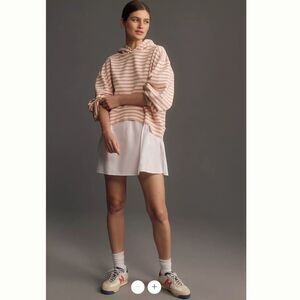 Pilcro Hoodie Shirt Layered Mini Dress